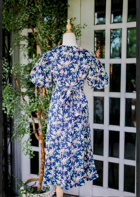 Sofie- Floral Navy Blue