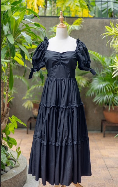 Rose Maxi Dress-Black