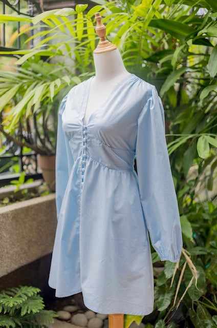 Sofie Mini Long Sleeve-Light Blue