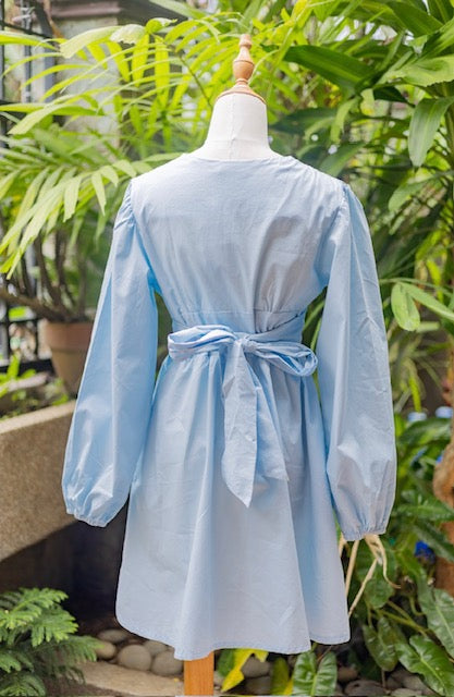 Sofie Mini Long Sleeve-Light Blue